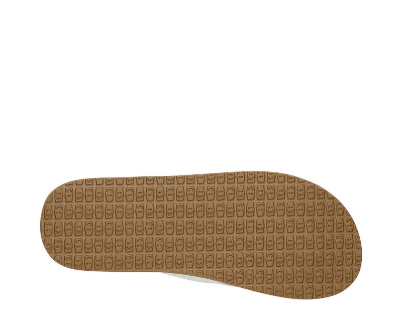 Sanuk Yoga Mat Cushioned Women's Sandals White / Brown | Canada 47KOR